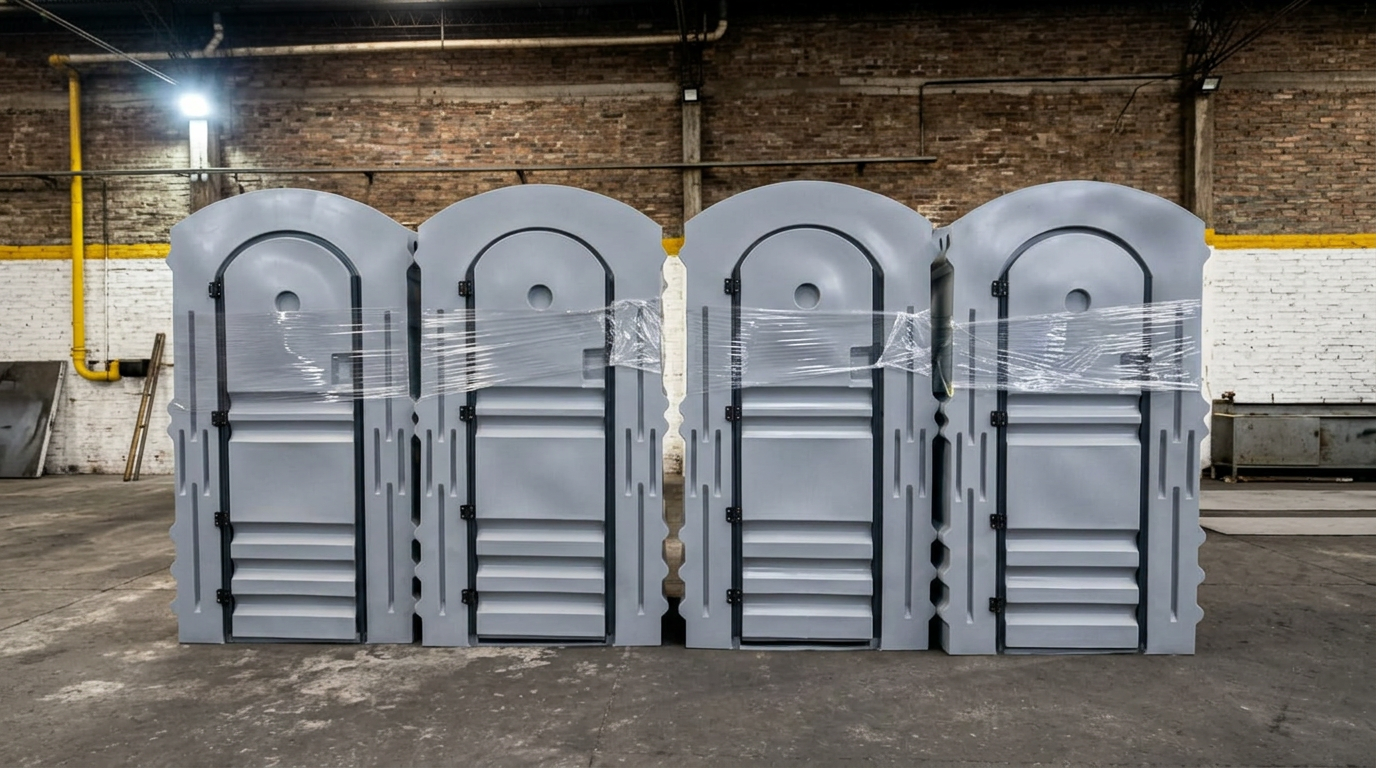 Baños químicos Plasticanning instalados en obra